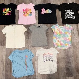 9 Toddler Girl Short Sleeve Shirts Size 4T
